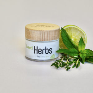 Die Deocreme Sweet Herbs Sommer Edition, die wunderbar nach Kräutern duftet